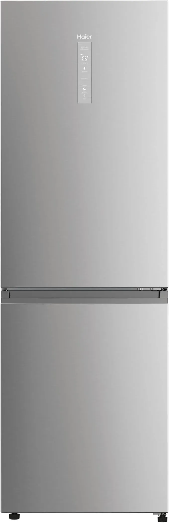 Haier 2D 60 Series 5 Pro HDPW5618CNPK - Frigorífico Combi, WIFI, Botellero, Funciones inteligentes, 352L, My Zone, Cajón Humidity Zone, Total No Frost, Ancho 59,5cm, Motor Inverter, Luz LED, Inox