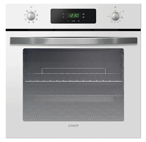Candy Idea F IDC B605 L, Horno Multifunción, 65L, 2400W, 1 Bandeja y 2 Rejillas, Ventilador Radial, 9 Funciones, Temporizador, Display táctil, Puerta Doble Cristal Desmontable, Blanco