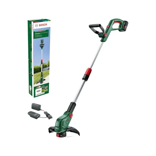 Bosch cortabordes a batería UniversalGrassCut 18V-26-500 (para cortar hierba y recortar bordes; tiempo de carga: 65 min; diámetro de corte: 26 cm; sistema de 18 voltios; con batería y cargador)