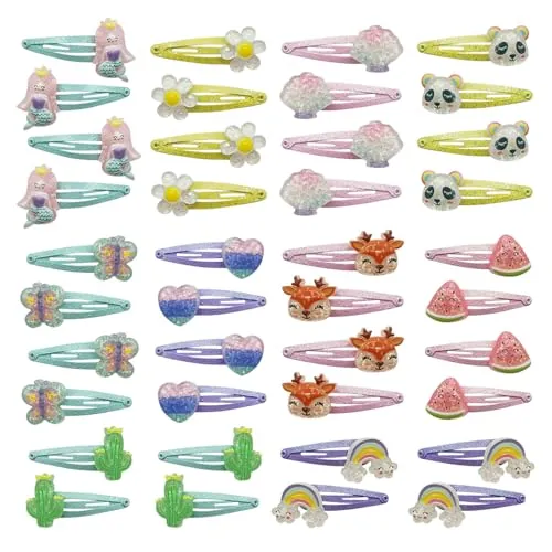 40 Uds. Horquillas Bonitas De Dibujos Animados, Horquillas Para Niños, Accesorios Coloridos Para El Cabello Para Niñas, Accesorios Para El Cabello