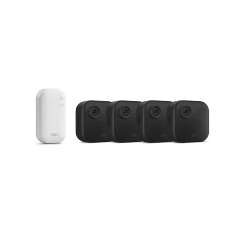 Blink Outdoor 4 | cámara de seguridad inteligente HD sin cables, 2 años de autonomía, detección de movimiento optimizada | sistema de 4 cámaras con Sync Module Core incluido
