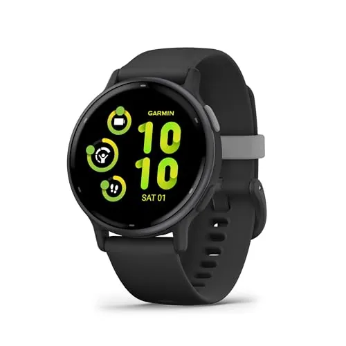 Garmin Vívoactive 5, Smartwatch con GPS, Pantalla AMOLED, Funciones esenciales de salud y forma física y hasta 11 días de autonomía, Negro