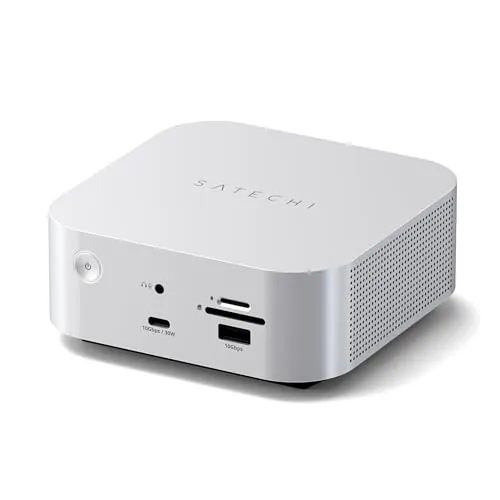 SATECHI CubeDock™ Thunderbolt 5 Docking Station 13 en 1, Carcasa SSD NVMe