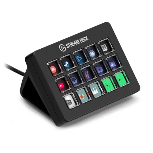 Elgato Stream Deck Scissor Keys - Controlador de Videojuego para Gamers Aficionados - Teclas Personalizables para Discord, accesos rápidos, acciones en Juego & más