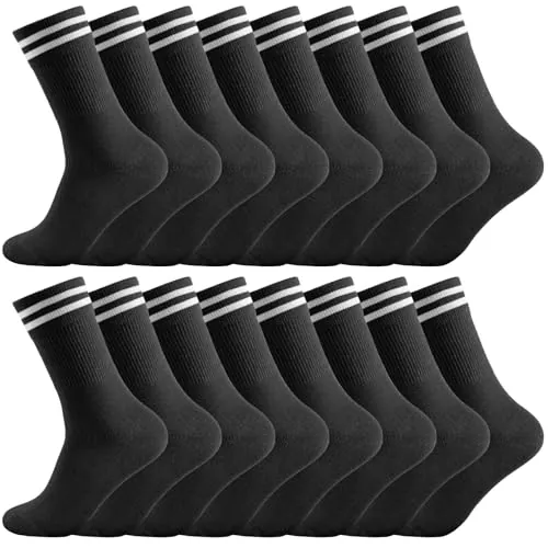 Smart Sir Calcetines Deporte Hombre & Mujer de Algodón, 4/8 Pares Muy Suave | Algodón Peinado Transpirable y Absorbente, Elasticidad Cómoda Sin Apretar, Para Zapatillas & Calzado Casual, No Se Baja