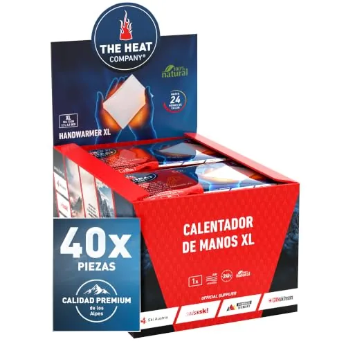 THE HEAT COMPANY Calentador de Manos XL - 24 Horas de Calor - Extra CÁLIDO
