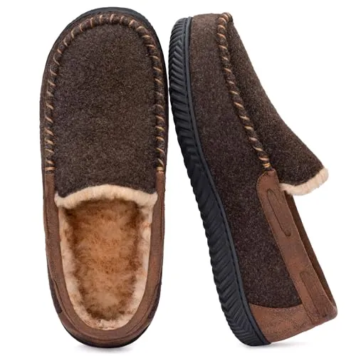 RockDove Hearthfire Zapatilla Tipo Mocasín Para Hombre, 45 EU, Mocha