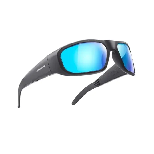 OhO Sunshine - Gafas de sol Bluetooth, control de voz, estilo de oreja abierta, gafas inteligentes para escuchar música y llamadas, volumen hacia arriba y hacia abajo, IP44, negro