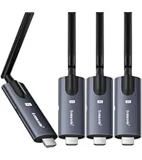 Lemorele Kit HDMI Inalámbrico 1 TX + 3 RX, 1080P@60Hz, 100 m, 5GHz, 50 ms