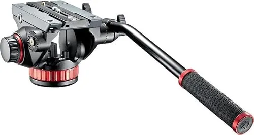 Manfrotto 502AH Cabezal de Vídeo Fluido de Aluminio con Base Plana 7 kg
