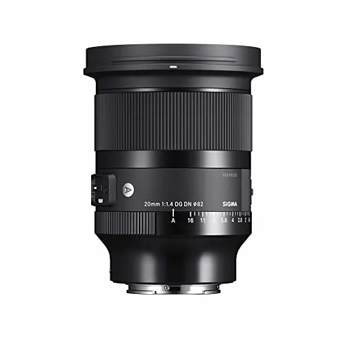 Sigma 20mm F1.4 Art DG DN para Sony E Mount Negro
