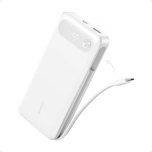 Anker Power Bank 20.000 mAh 87 W con Cable USB C Integrado