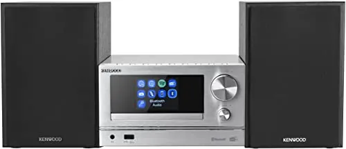 Kenwood M-7000S-S - Microcadena Color Plata, con Bluetooth, USB, CD y en Radio Dab + o FM