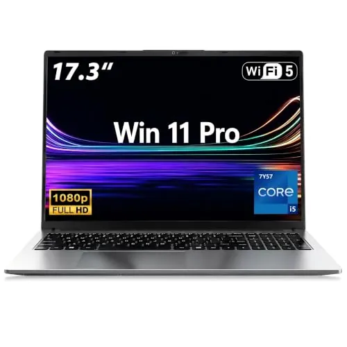 MITUNTUN 17,3" Ordenador Portátil i5-7Y57 hasta 3,3GHz 16GB RAM 1TB SSD | Laptop IPS 1920×1080 Win 11 Portatil con WiFi5, BT5.0, USB3.0, HDMI, Teclado Retroiluminado Ventilador de refrigeración