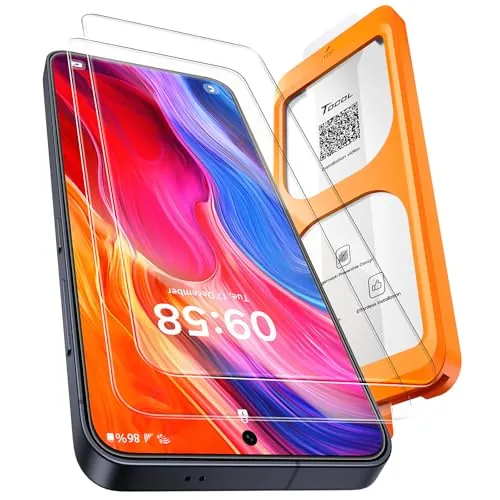 TOCOL Protector Pantalla para Samsung Galaxy S25, Instalación Fácil