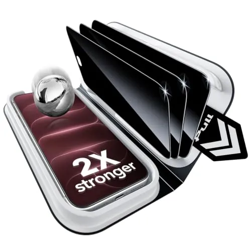 ESR Pack 3 Protector Pantalla con Privacidad para iPhone 18 Pro Max,Classic