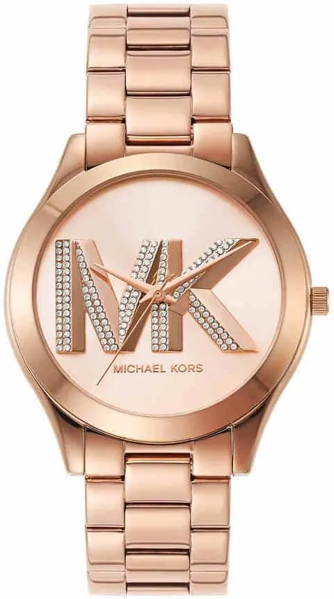 Michael Kors Reloj Slim Runway para Mujer, 42 mm, Movimiento de Cuarzo a Tres Agujas con Correa de Acero Inoxidable