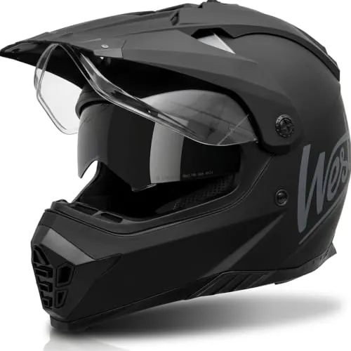 Westt Casco Motocross Casco Moto para Hombre Mujer Certificado ECE 22.06