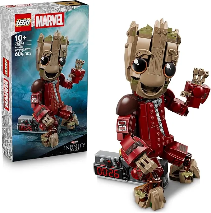 LEGO | Marvel Groot con Traje de Saqueador - Juguete de Superhéroes para Coleccionar - Decoración del Dormitorio - Regalo de Cumpleaños para Niños de 10+ Años y Fans de Guardianes de la Galaxia 76341