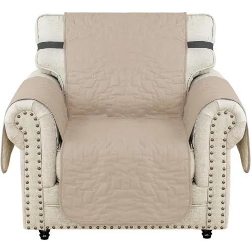 Ystyle Funda Sofa 1 Plaza, Fundas Sofa Ajustables, Beige