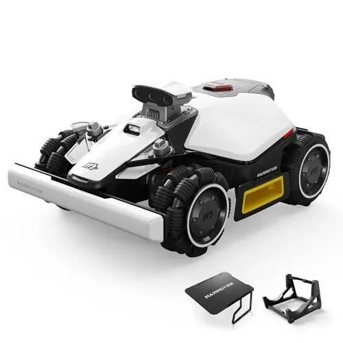 MAMMOTION LUBA Mini 2 AWD 1000 Robot Cortacésped sin Cable Perimetral, Visión AI Tri-Camera y Posicionamiento NetRTK, DropMow, Pendiente 80%, Mapeo Automático, para 1000㎡