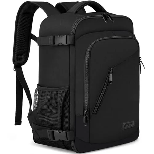 Mochila Viaje Cabina Avion 40x20x25 para Ryanair 20L Equipaje de Mano Bolsa de Viaje Hombre Mujer Maletas de Viaje Cabina Mochila Portatil 14 Pulgadas con Puerto USB para Trabajo,Escuelas Negro