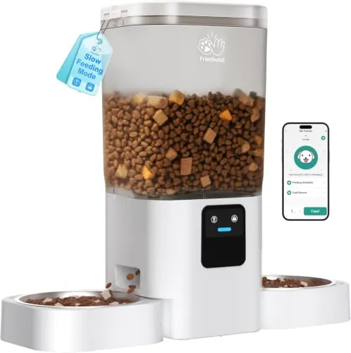 Frienhund 7L Comedero Gato Automatico Doble WiFi/Control App Inteligente