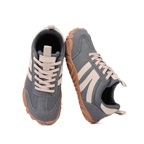 AONETIGER Zapatillas Barefoot Hombre Mujer Minimalista Ancha Gris,39EU