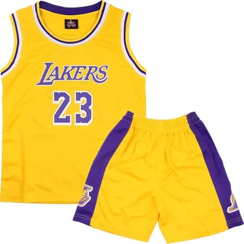 FUTERLY Equipación Baloncesto Niño, Camiseta Sin Mangas y Pantalones Cortos | Tela de Malla, Secado Rápido, Sin Mangas, Ideal para Baloncesto y Deportes Escolares, Regalo Deportivo para 4-14 Años