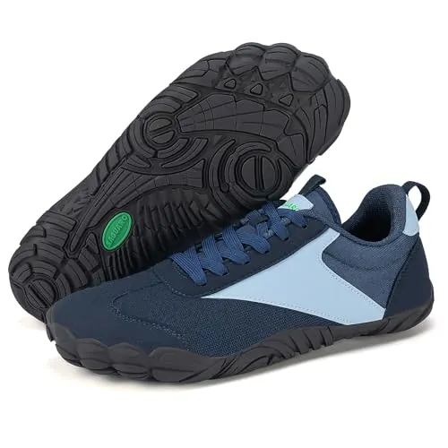 SAGUARO Zapatillas Barefoot Mujer Ligera Zapatos Minimalistas Hombre Transpirable Sneakers Barefoot Antideslizante Calzado Descalzos Interior Exterior, Azul, 38
