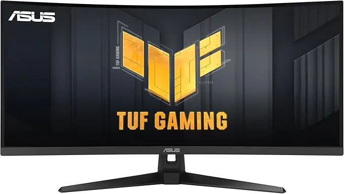 ASUS TUF Gaming VG34VQ3B - Monitor Gaming de 34 Pulgadas WQHD (3440x1440), Curvo, 180 Hz, ELMB Sync, FreeSync Premium, 1 ms MPRT, 90% DCI-P3, DisplayWidget Center