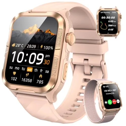 Blackview Smartwatch, 1.83”Reloj Inteligente Mujer con GPS, AI, Linterna