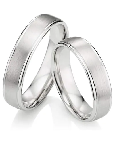 123traumringe alianzas de 2 x/alianzas plata 925 con funda (grabado/Anillo cinta métrica) S72