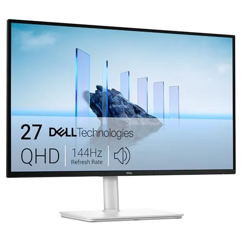 DELL 27 Plus Monitor - S2725DSM, QHD (2560x1440), 144Hz, IPS, 1ms MPRT, AMD FreeSync, 99% sRGB, Ajuste de Altura, Altavoces Integrados, DisplayPort, HDMI, 3 Años de Garantía, Blanco
