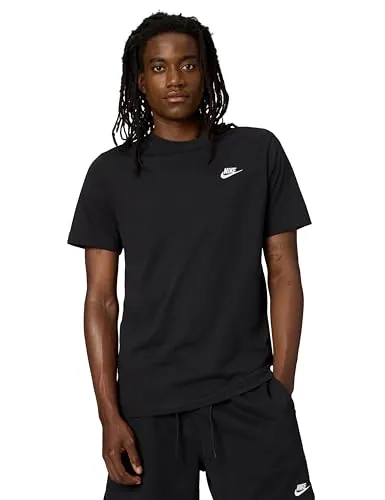 Nike M Nsw Club Tee Camiseta, Black White, S Hombre