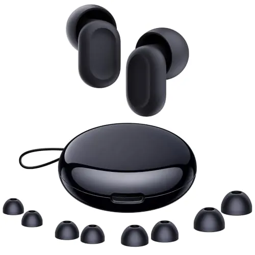 Tapones Oídos Ruido Dormir – Diseño Ergonómico, Tapones Reutilizables con 4 Tamaños de Almohadillas para Dormir de Lado, Viajes, Trabajo y Concentración