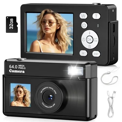 Teoryieer Cámara Digital, Cámara Compacta Digital 4K de 64 MP