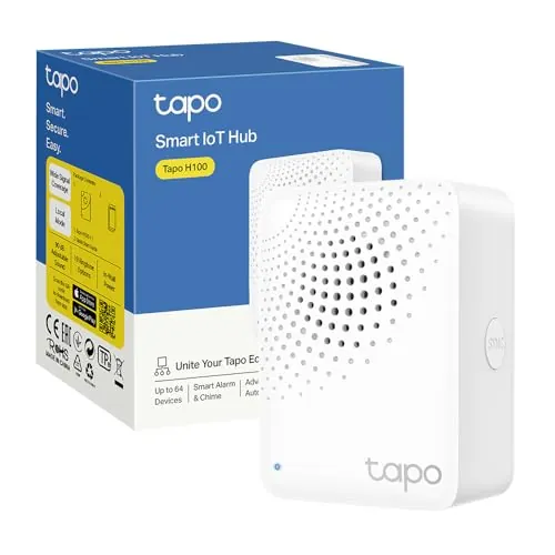 Tapo H100 - Hub Inteligente, Conecta hasta 64 Dispositivos, Alarma
