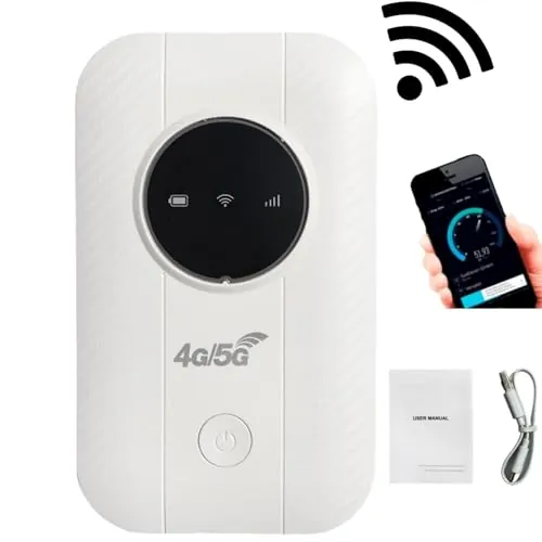 Router WiFi portátil para viajes, enrutador de bolsillo, internet por satélite ilimitado, router inalámbrico móvil, banda ancha móvil, punto de acceso wifi portátil, punto de acceso WiFi temporal