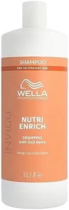 Wella Professionals Invigo Nutri Enrich Champú - Champú nutritivo con ácido oleico y bayas de goji - Restaura el cabello seco y dañado