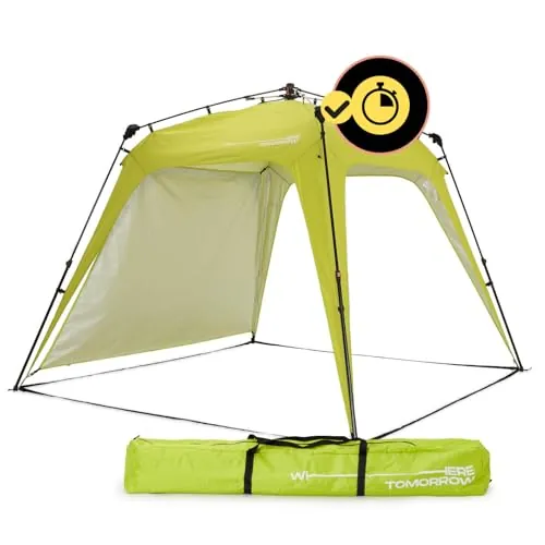 Lumaland Carpa para Exteriores de 2,5 x 2,5 m, Resistente al Agua y protección UV, Incluye 1 Pieza Lateral, Bolsa y piquetas, Robusta Tienda de campaña para Camping y Fiestas, Montaje en 2 Minutos,