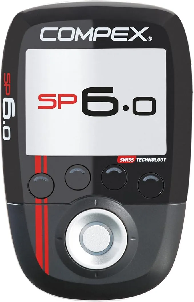 Compex SP 6.0 - Electroestimulador Muscular inalámbrico, EMS,TENS y Masaje - 4 Canales Independientes, 999 Niveles de Intensidad y 30 programas