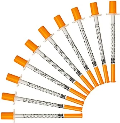 1 ml/cc 30 G herramientas de medición multiusos de plástico, embalaje individual (20 unidades)