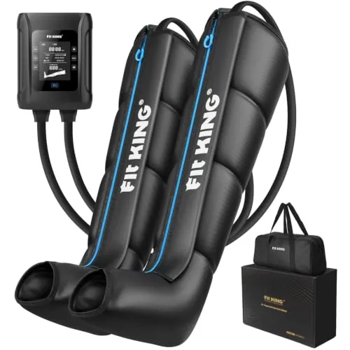 FIT KING Inalámbrica Presoterapia para Casa 12 Niveles Control 4 Zonas (S)