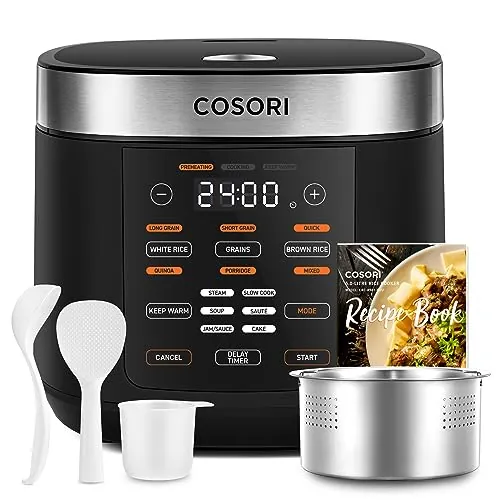 COSORI Arrocera Electrica 1,8 L,Para 1-10 Personas, 17 Programa