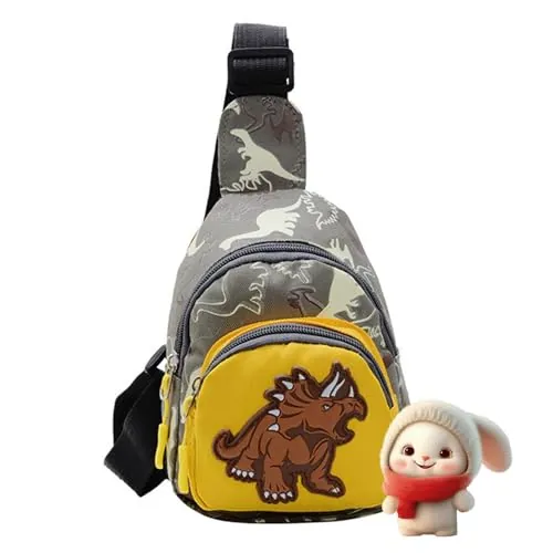 Genérico Bolso De Hombro Para Niños - Dinosaurios Bolso Necesidades La Escuela Pequeños, Cinturón Hombres Adolescentes Niñas Mochila Impermeable Agua
