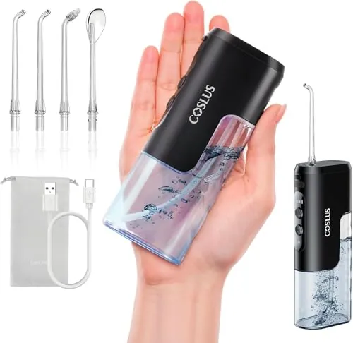 COSLUS T40 Irrigador Dental Bucal Portátil Mini, diseño portátil compacto