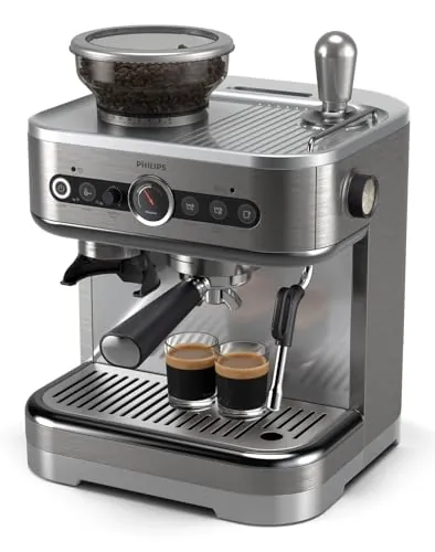 PHILIPS Barista Brew Cafetera Espresso Semiautomática, 250g, Acero Inox