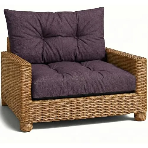 Cojín exterior para jardín lounge sofá rattan sillón banco terraza