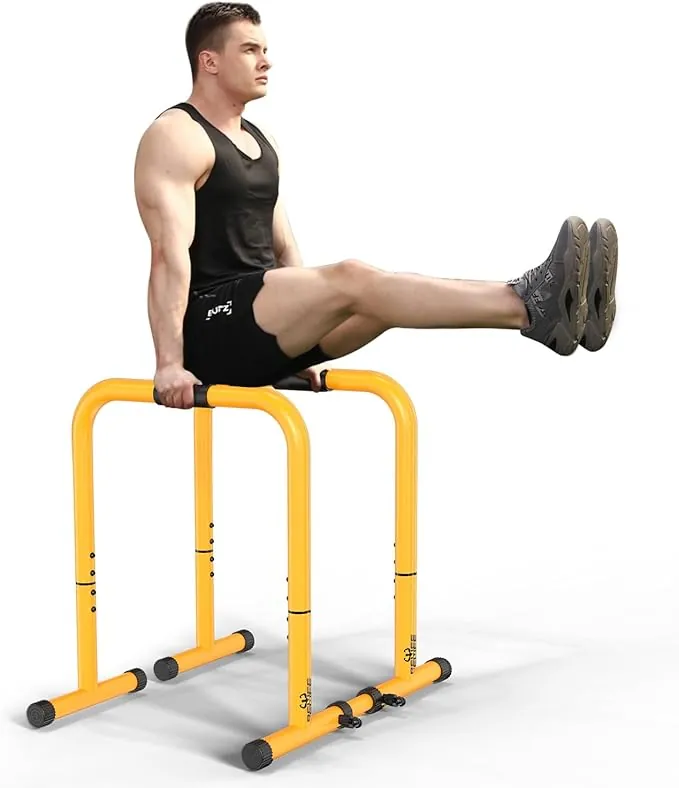 RELIFE REBUILD YOUR LIFE Dip Barras Paralelas Calistenia Gimnasio Casa Push Up Bars Stands Station Ajustable Entrenamineto Musculación Fitness Ejercicio Rehabilitacion Mini Dip Bar